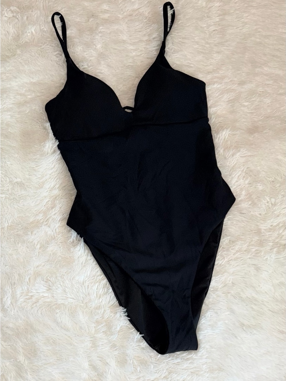 Epiphany LA Push-Up & Tummy Control Ribbed One Piece Swimsuit - Black